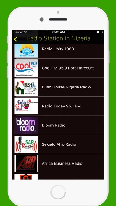 Ảnh chụp màn hình của Radio Nigeria FM - Live Best Radio Stations Online