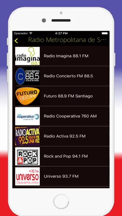 Radio Chile - Chilean Live Radios Stations Online سکرین شاٹس