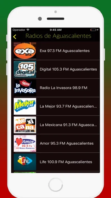 Tangkapan layar Radio Mexican - Live Radios stations Online FM AM