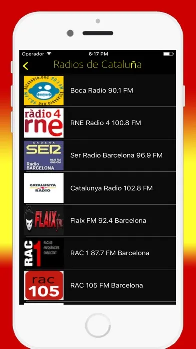 Capturas de tela do Radio Spanish FM AM - Live Radios Stations Online
