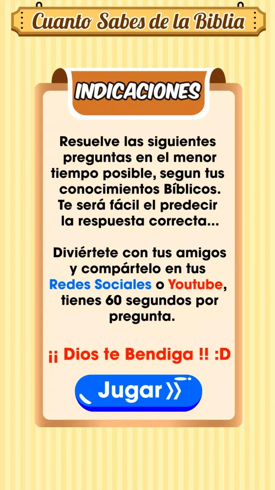 Tangkapan skrin Cuanto Sabes de la Biblia