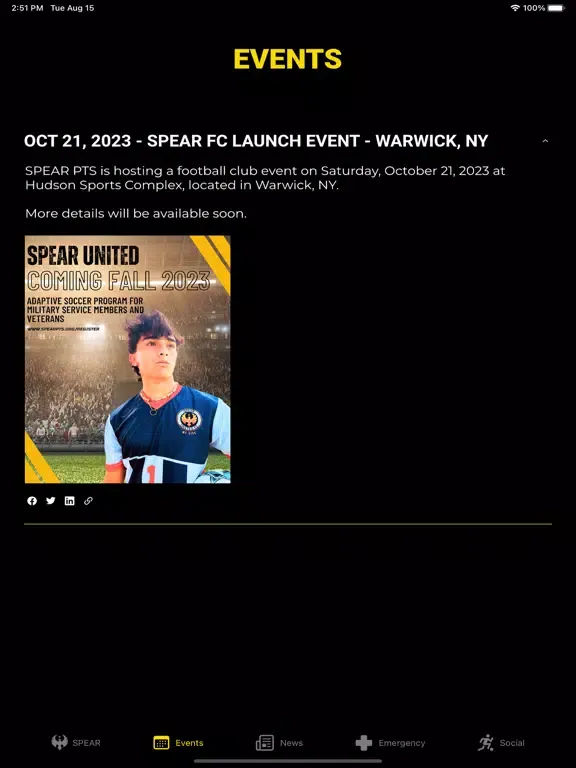 SPEAR PTS iPad  스크린샷