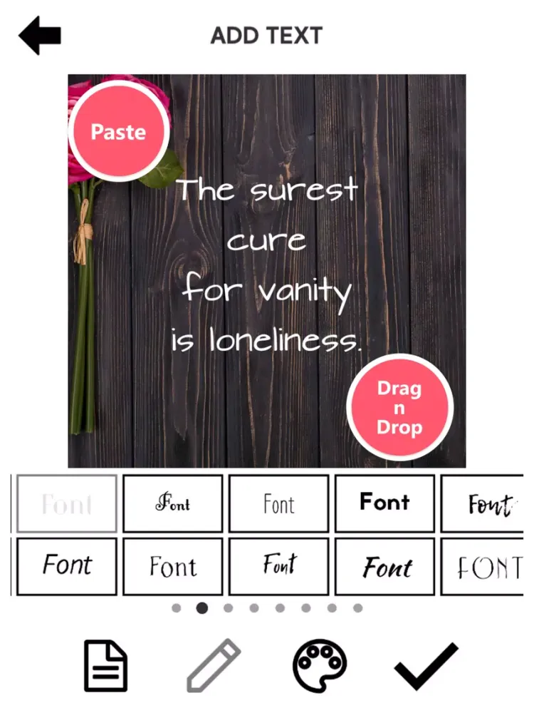 ภาพหน้าจอของ Swag Quote Maker - Status Text iPad 