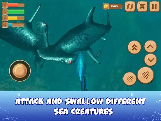 Blue Ocean Tasty Fish iPad  स्क्रीनशॉट