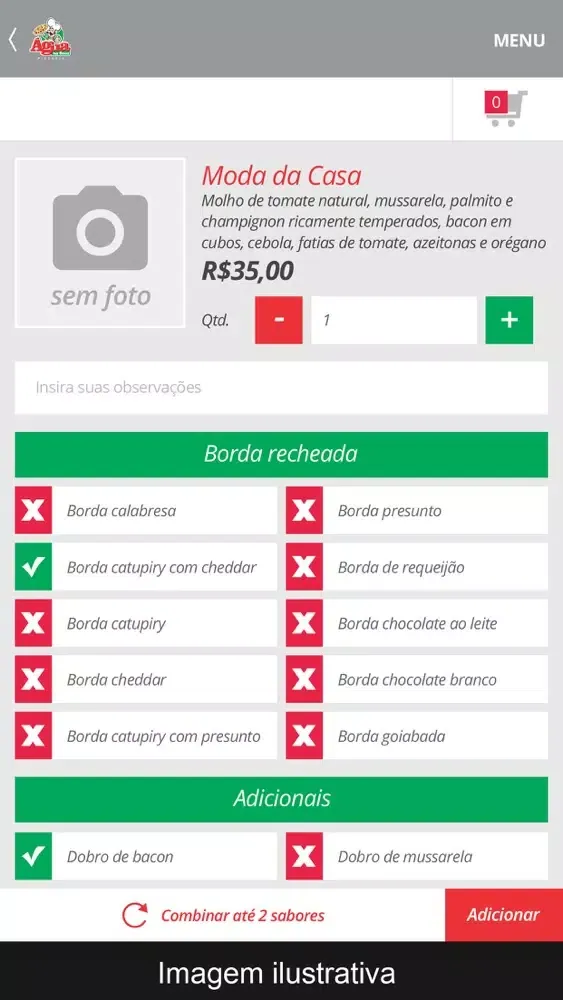Agua na Boca Pizzaria स्क्रीनशॉट