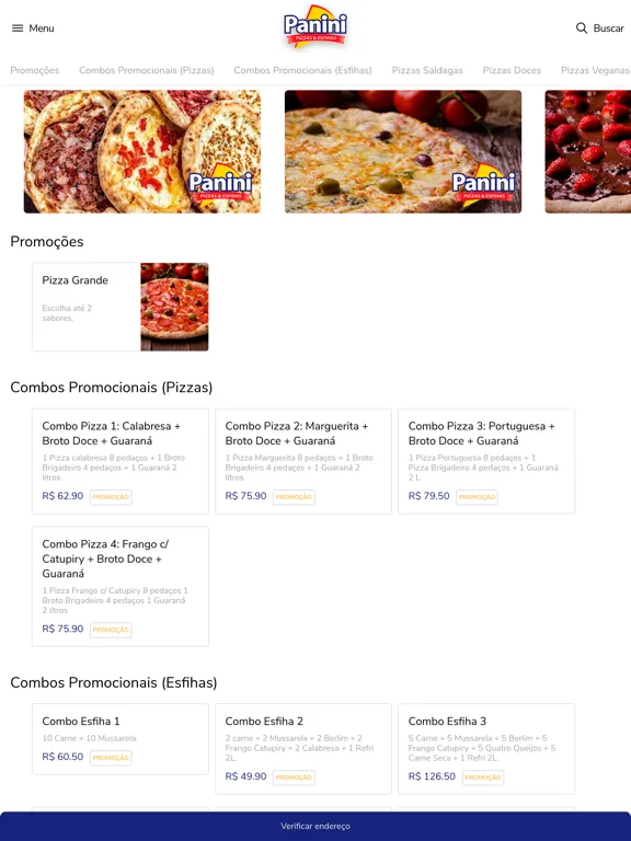 Captures d'écran de Panini Pizzas & Esfihas iPad 
