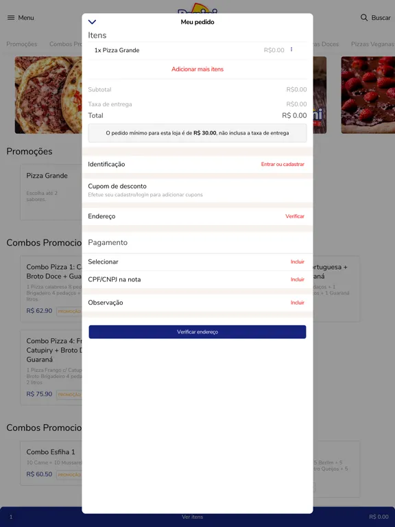 Captures d'écran de Panini Pizzas & Esfihas iPad 