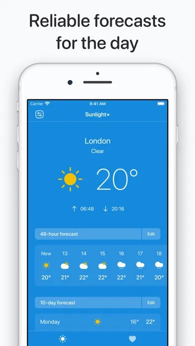 Скриншоты Sunlight+ : The weather app
