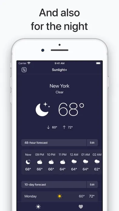 Скриншоты Sunlight+ : The weather app