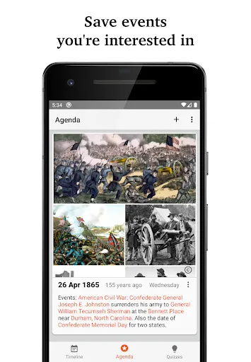 Historical Calendar Screenshots