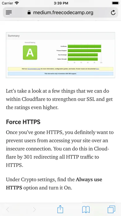HTTPS Now for Safari 스크린샷
