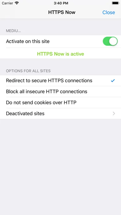 HTTPS Now for Safari 스크린샷
