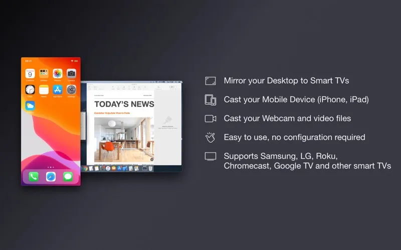 Mirror to Smart TVs سکرین شاٹس