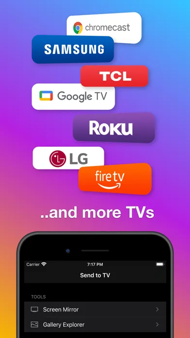 Send to TV • Cast photo video Screenshots