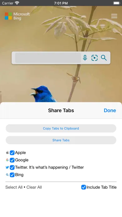 Capturas de pantalla de Share Tabs for Safari