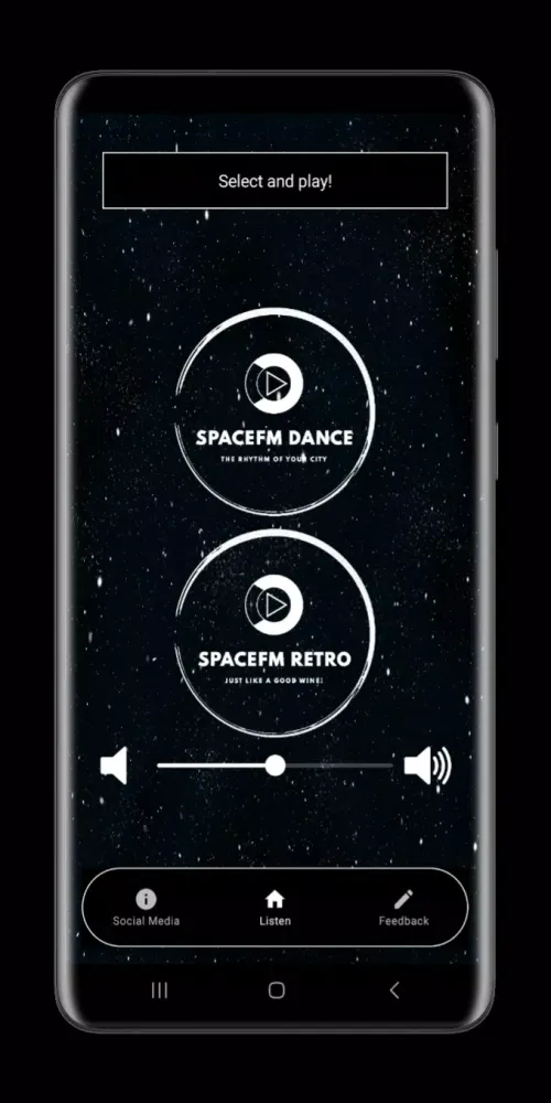 Zrzuty ekranu SpaceFM Romania