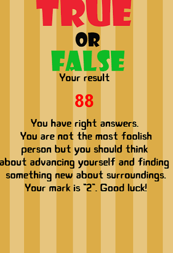 True or False Screenshots