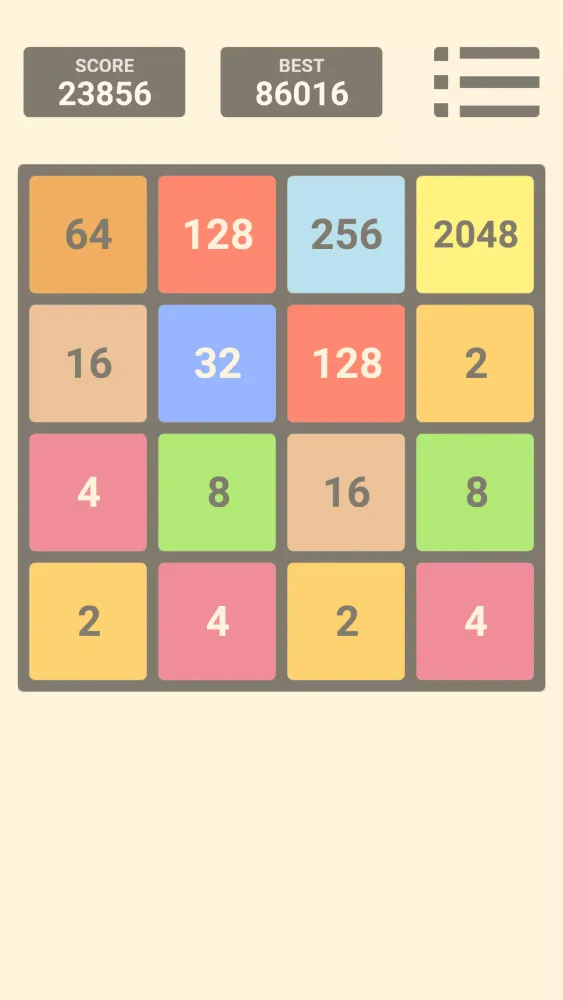 Ảnh chụp màn hình của 2048