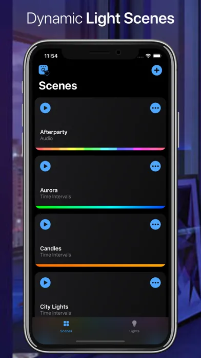 Tangkapan layar HueParty for PhilipsHue & LIFX