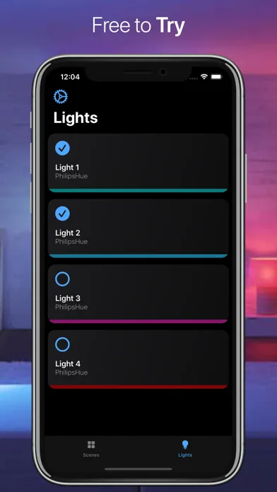 Tangkapan layar HueParty for PhilipsHue & LIFX