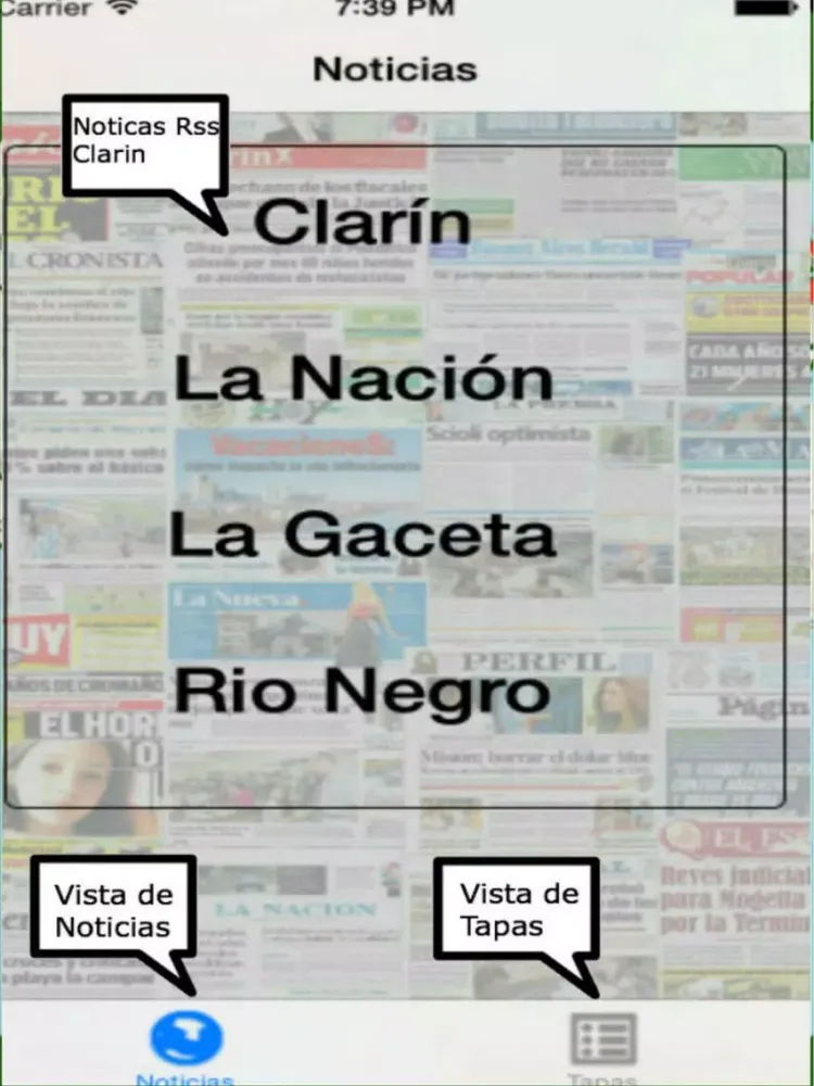 Capturas de tela do Entre Noticias Argentina iPad 