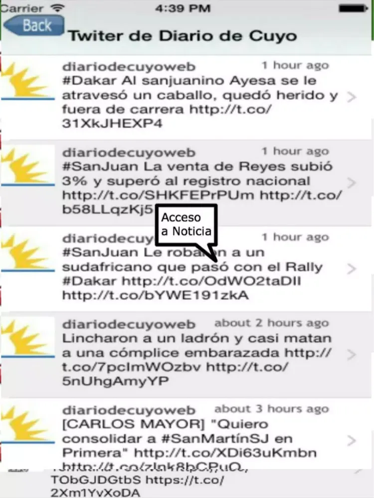 Capturas de tela do Entre Noticias Argentina iPad 