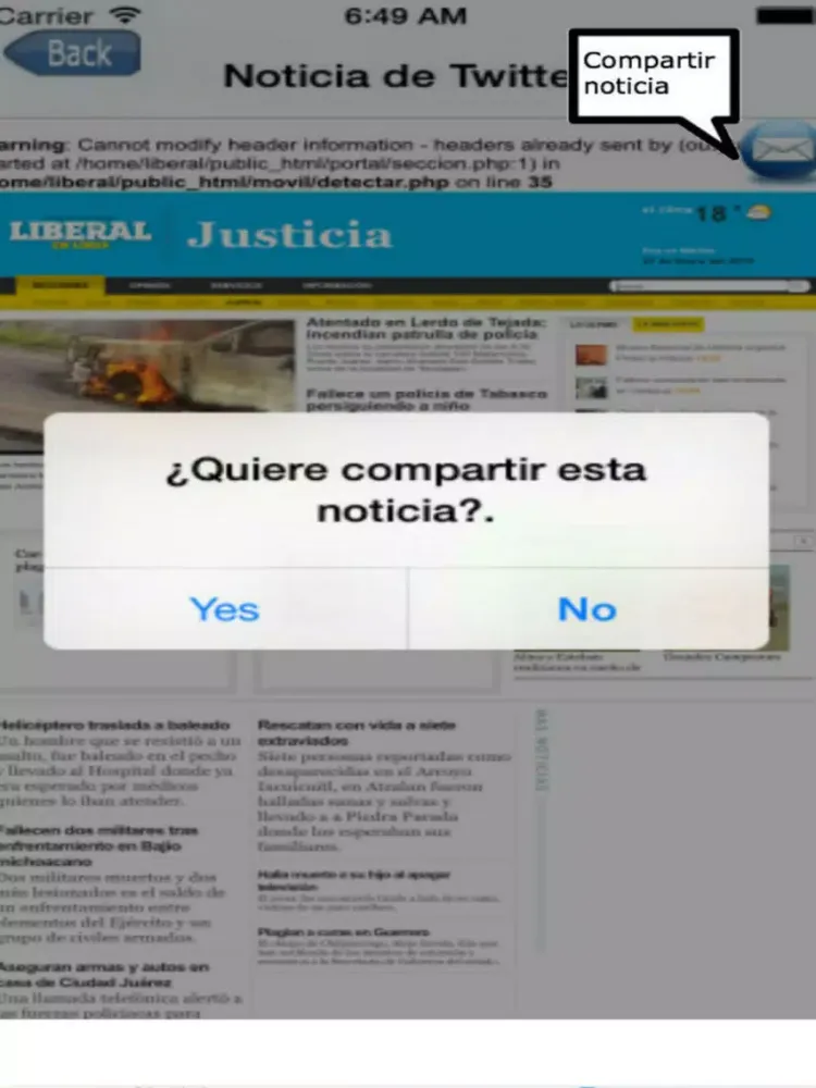Entre Noticias Mexico iPad  سکرین شاٹس