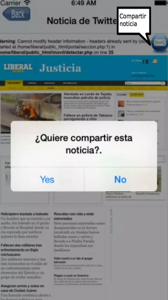 Entre Noticias Mexico سکرین شاٹس