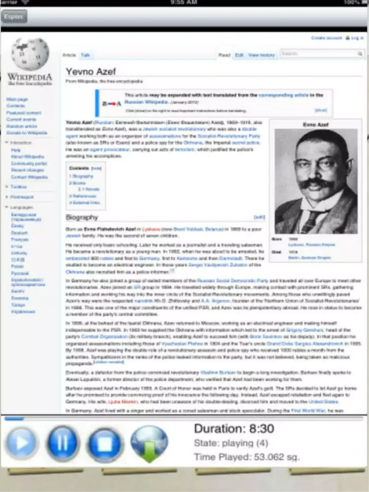 Tangkapan skrin Mis Espias Favoritos iPad 