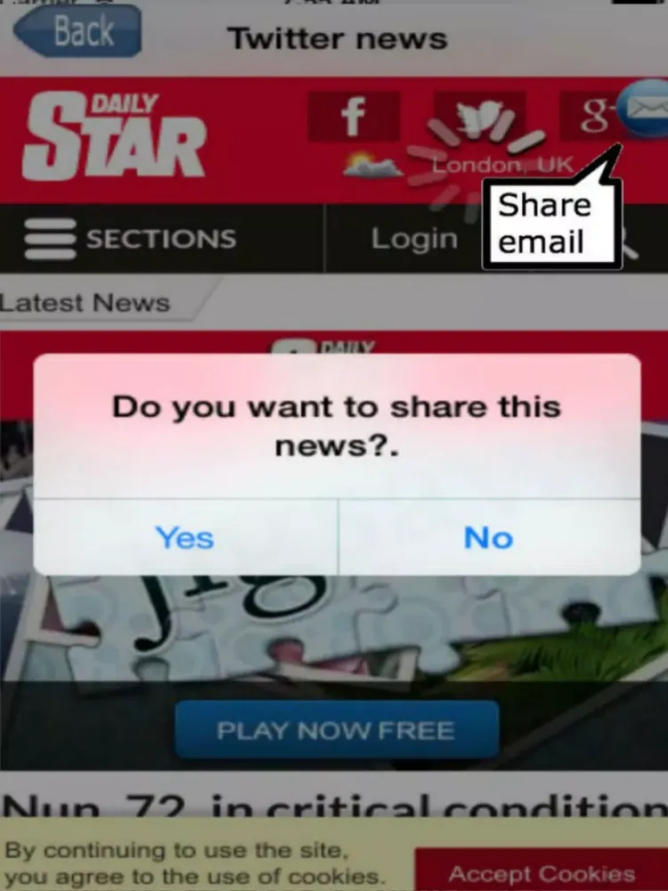 News UK iPad  スクリーンショット