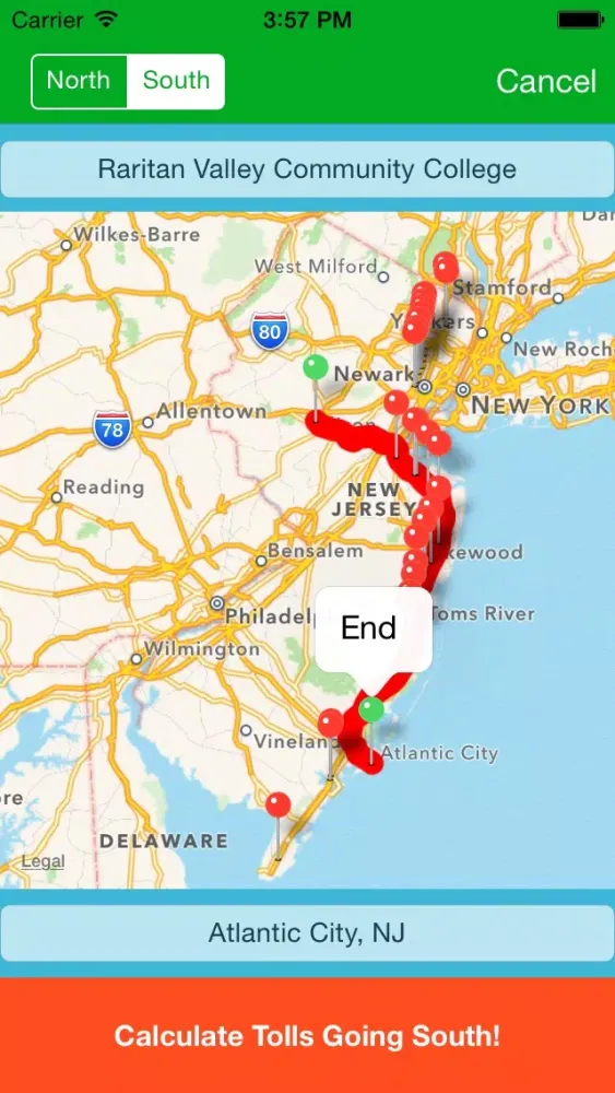 Captures d'écran de NJ Toll
