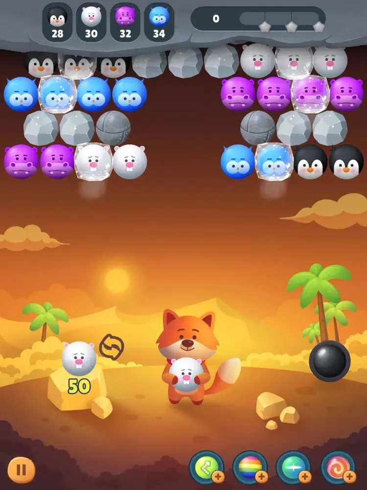 Capturas de pantalla de Fox Blaster - Bubble Shooter iPad 