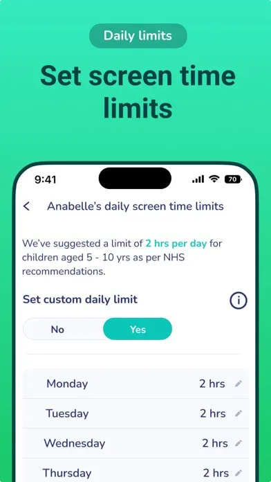 Zrzuty ekranu Screen Time: Parental Control