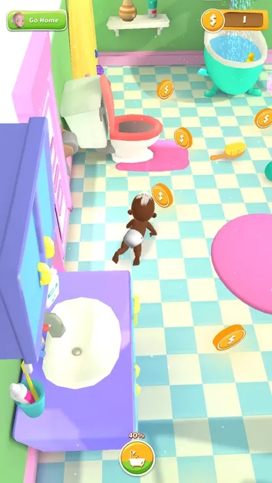 Tangkapan layar My Baby: Multiplayer Room