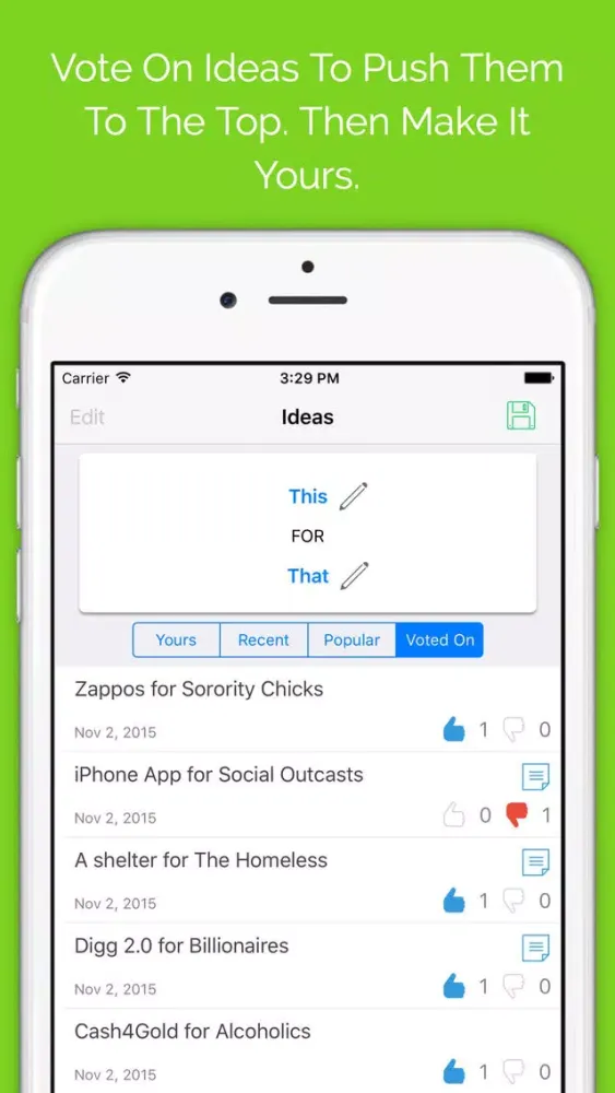 Скриншоты This For That - Startup Idea Generator