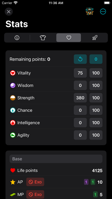 Скриншоты DofaRox: Dofus Build Planner