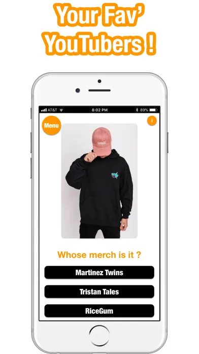 Capturas de pantalla de Guess The Merch - YouTuber