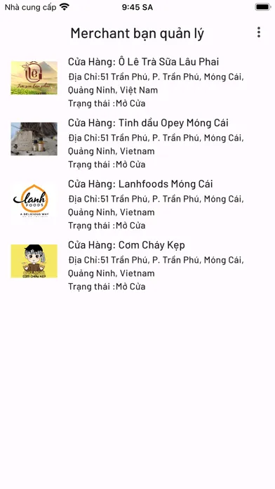 Capturas de pantalla de Móng Cái Shopping Merchant