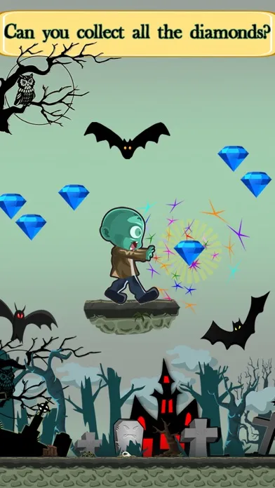 Zombies vs Bats - Rock Climbing Game স্ক্রিনশট