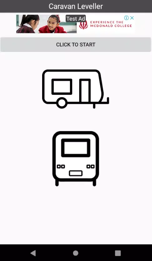 Tangkapan skrin Easy Caravan Leveller