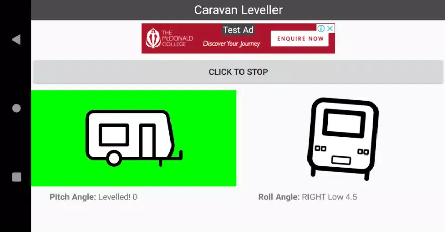 Tangkapan skrin Easy Caravan Leveller