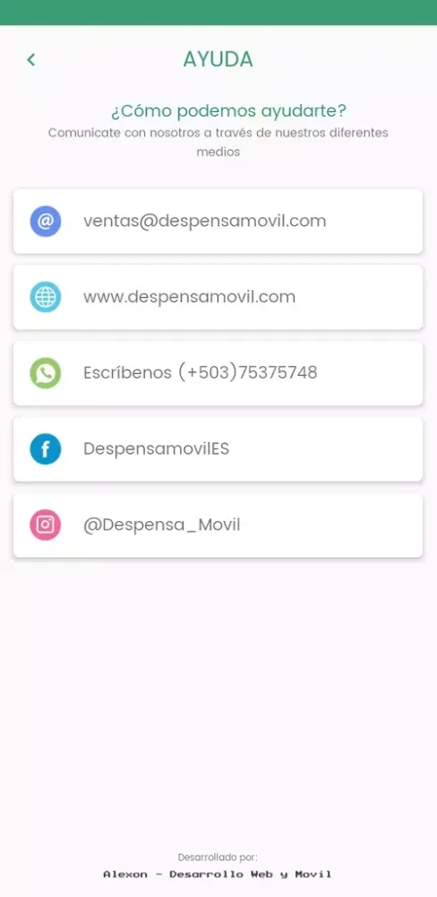 Despensa Movil Screenshots