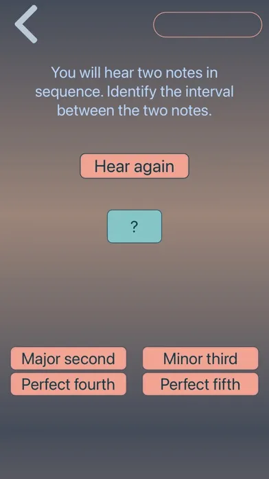 ภาพหน้าจอของ Ear training: notes and chords