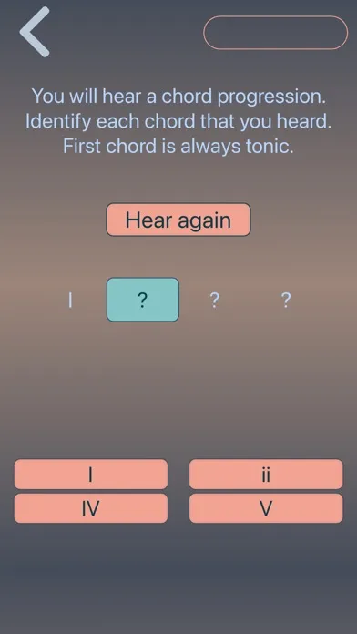 ภาพหน้าจอของ Ear training: notes and chords