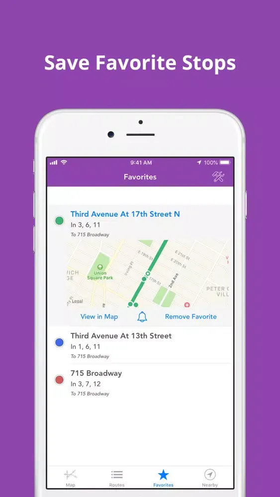 Tangkapan skrin NYU Buses