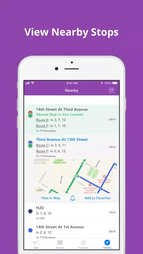 Tangkapan skrin NYU Buses