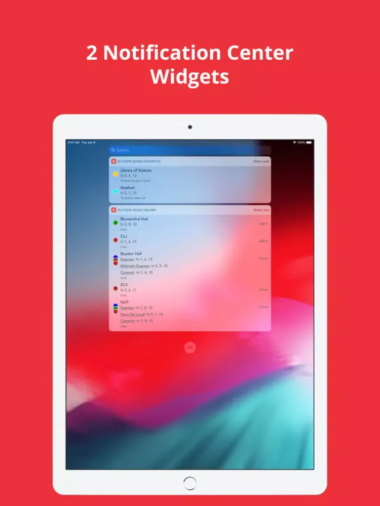 Rutgers Buses iPad  Ekran Görüntüleri