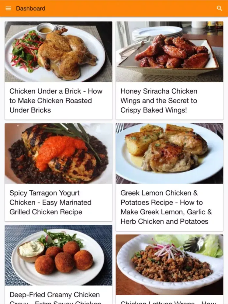 Cookbook: video recipes salads, chicken, cakes iPad 应用截图