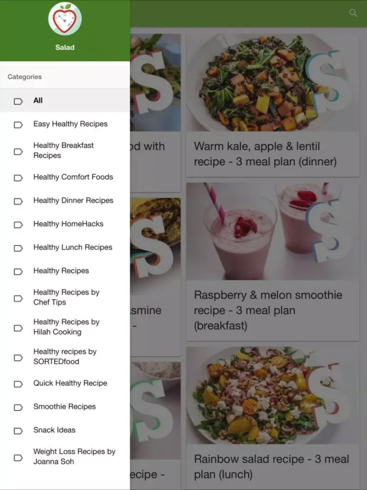 Скриншоты Video healthy recipes for weight loss - cookbook iPad 