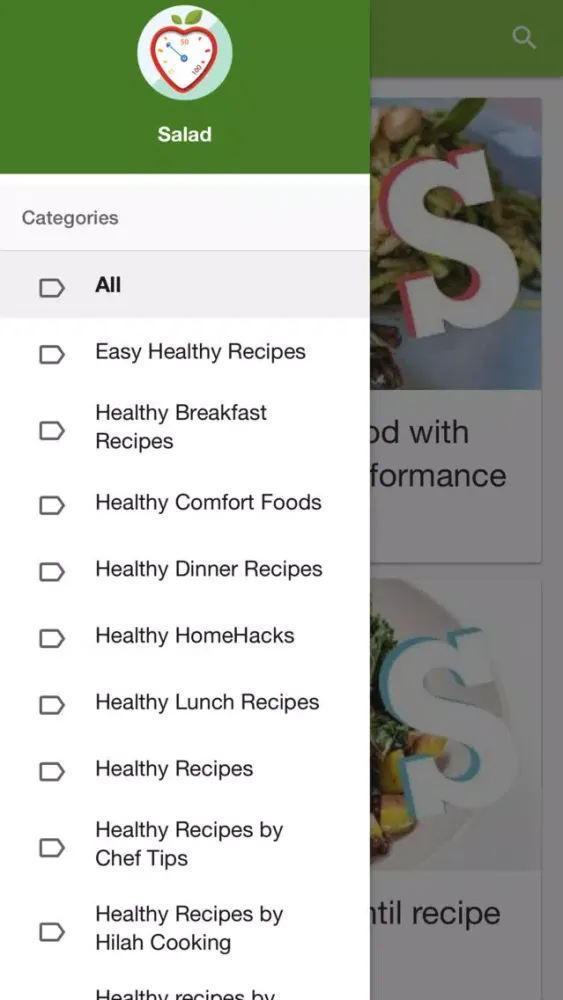 Скриншоты Video healthy recipes for weight loss - cookbook